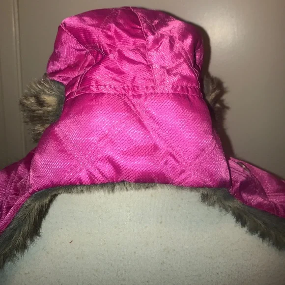 Forever 21 faux fur pink winter trapper snow hat - Picture 3 of 8
